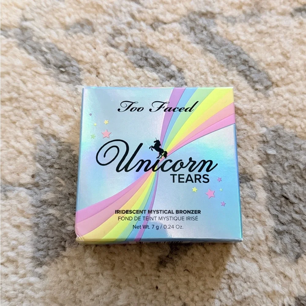 NIB Too Faced Unicorn Tears iridescent bronzer